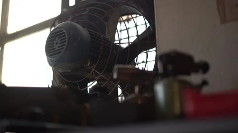 Old working fan Stock Footage 62346934