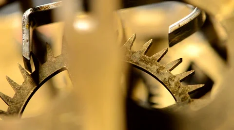 Old working mechanism Stock Footage 36290757