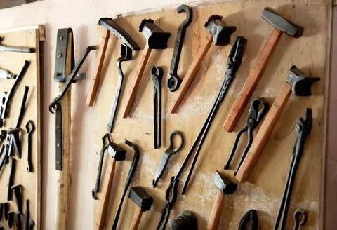 Old working tools Stock Photos