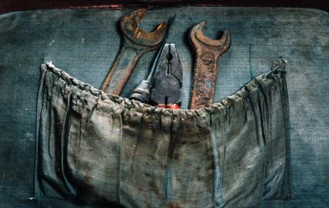 Old working tools Stock Photos