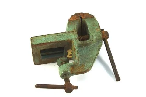 Old workshop vise Stock Photos