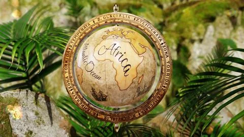 Old World Map 04 Stock Photos