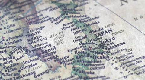 Old World Map 12 Stock Footage 46215422