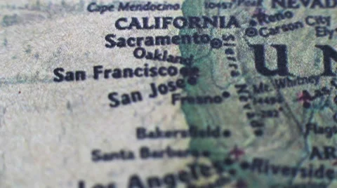 Old World Map 7 Stock Footage 46214451