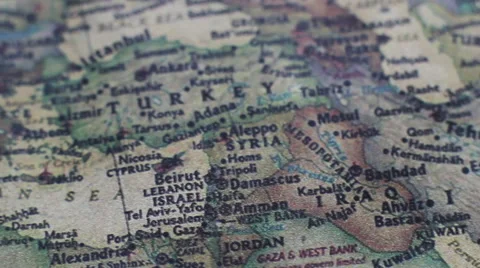 Old World Map 9 Stock Footage 46214882