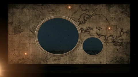 Old World Map 스톡 동영상 25165180