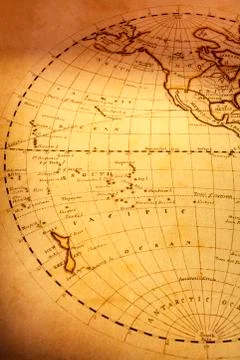 Old world map Stock Photos