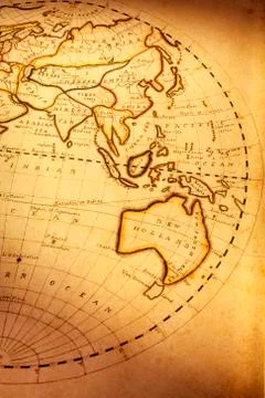 Old world map Stock Photos