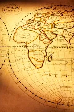 Old world map Stock Photos