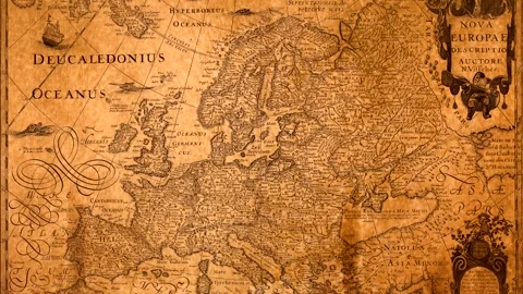 Old World Map Zoom Видео 332789096