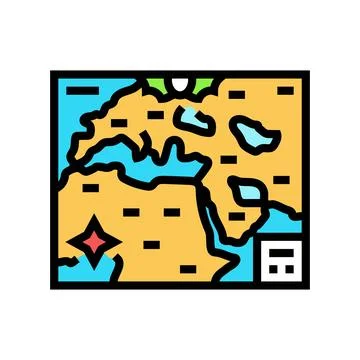 Old world maps geographical discoveries color icon vector illustration 스톡 일러스트