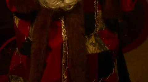 Old World Santa, pan up Vídeos de archivo 454905