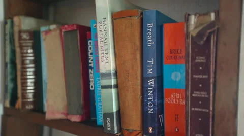 Old worn books Video stock 55539132
