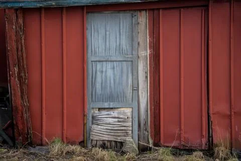 Old worn door Stock Photos