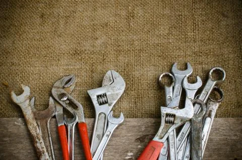 Old wrench Stock Photos