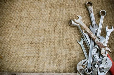 Old wrench Stock Photos