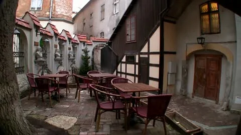 Old yard Stock Footage 10884496