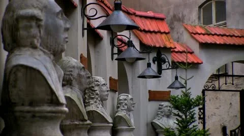 Old yard Stock Footage 10884519