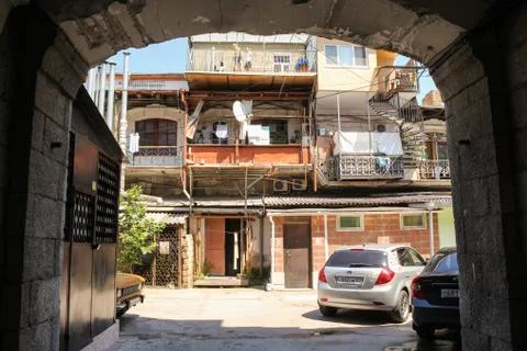 The old yard of Yalta. Foto stock