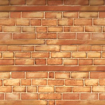 Old yellow brick wall texture background. Ilustración de archivo