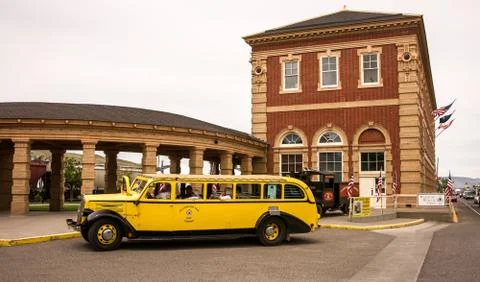 The Old Yellow Bus Stock Photos