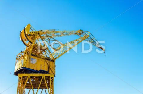 Old Yellow Crane Stock Photos