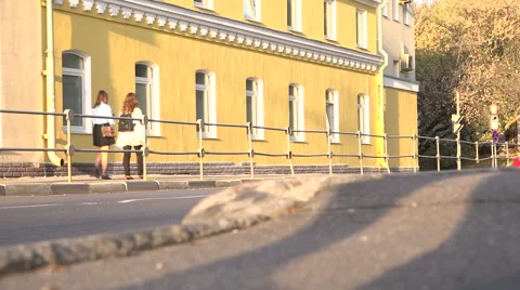 The old yellow house. Video stock 55270191