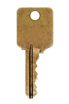 Old yellow key Foto stock