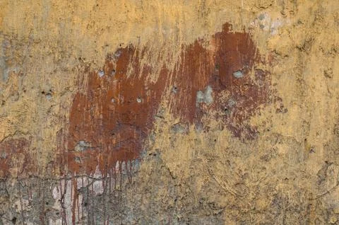 Old yellow wall Stock Photos