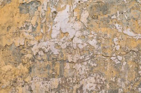 Old yellow wall Stock Photos