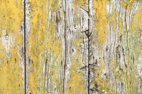 Old yellow wooden planks Stock Photos