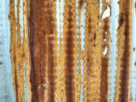 Old zinc wall texture background. Stock Photos