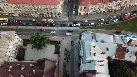 Old_city_traffic Video stock 123841701