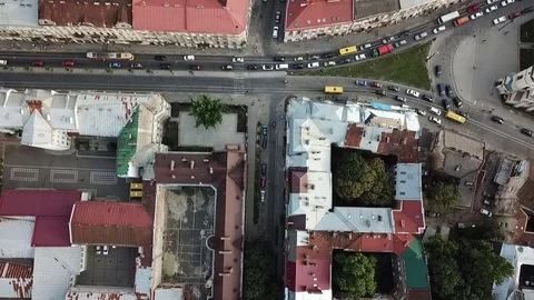 Old_city_traffic Video stock 123841876