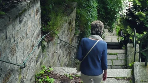 Old,abandoned stairs Video stock 68204653