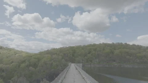 OLDCROTONAQUEDUCTDAM4 Video stock 240757041