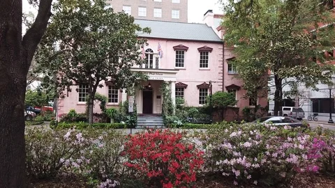 The Olde Pink House 库存影片 86720597