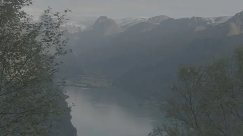 Oldenvatnet in Stryn Video stock 342050562