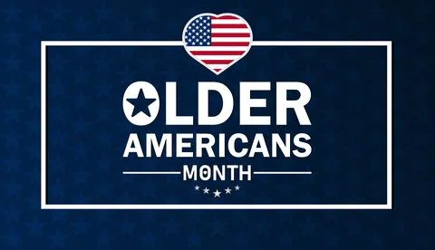 Older Americans Month Illustrazione stock