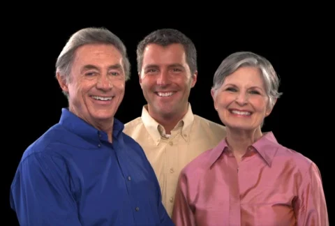 Older Couple with Man Stock Footage 754900