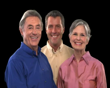 Older Couple with Man Stock Footage 754904