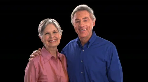 Older Couple Smiling Stock Footage 754906