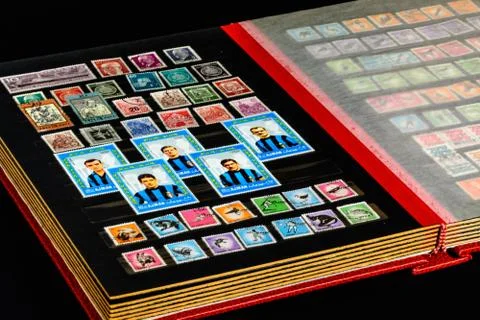 Older inter player stamp 库存照片