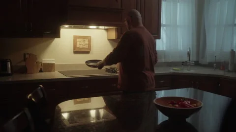 Older man cooking Stock Footage 168113207