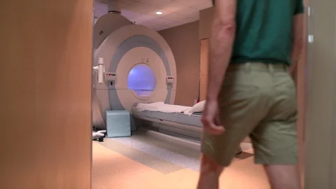 Older Man Receiving an MRI Stock Footage 127193962