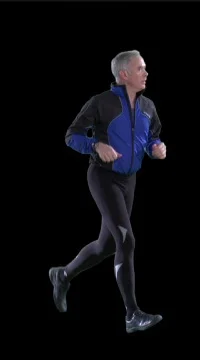 Older Man Running in Jogging Suit Video stock 79938