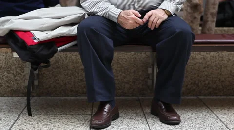 Older man using smartphone Stock Footage 40388923