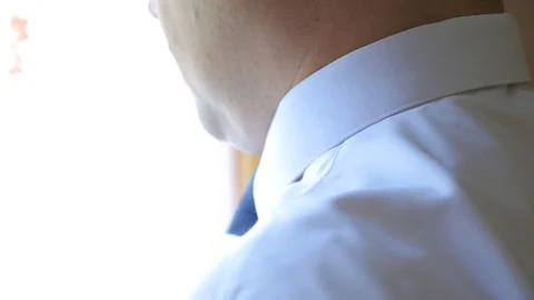 The older man wears a jacket Stock Footage 96005603