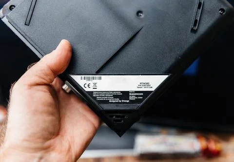 Older Orange TV Decoder by Sagemcom Stock Photos