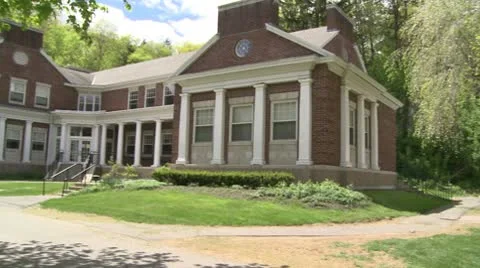 Older quaint brick building Stock Footage 10770588